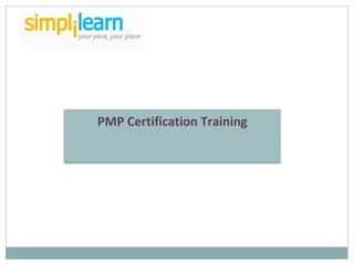 PMP Certification Training 