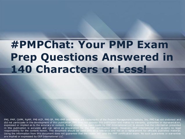 PMI-RMP Prüfungsfrage