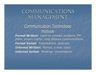 PMP Exam Prep - Communications Management | PDF