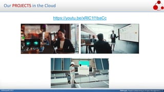 PMPeople: People Collaborating on Project Management | 7PMPeople© 2017
Our PROJECTS in the Cloud
https://youtu.be/xRlC1f1baCc
 