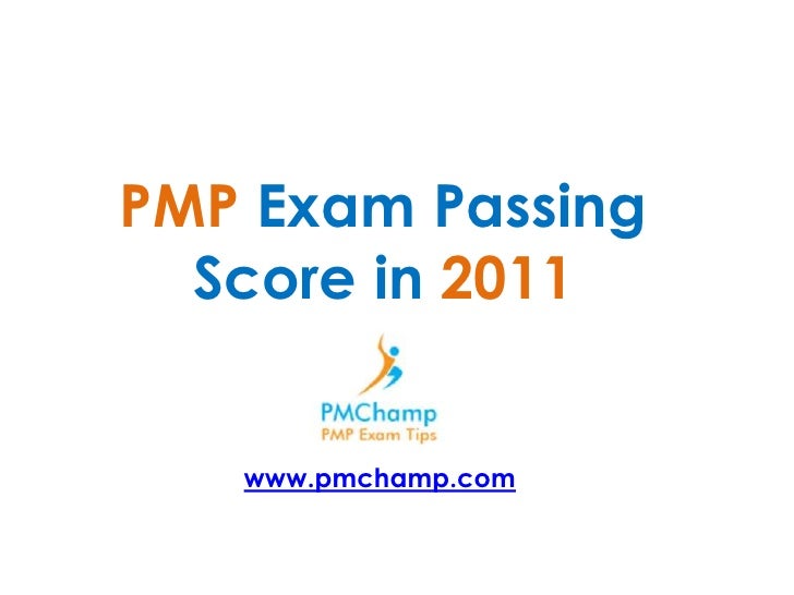 PMP Exam Passing Score 2011