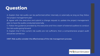 Pmp Audit Example Free PMP Exam Q & A | PDF
