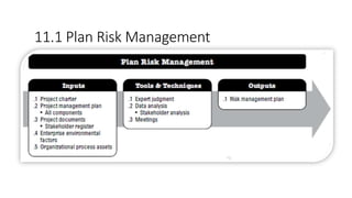 11.1 Plan Risk Management
 