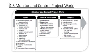 4.5 Monitor and Control Project Work
 