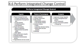 4.6 Perform Integrated Change Control
 