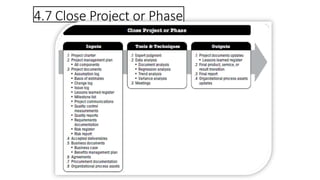 4.7 Close Project or Phase
 