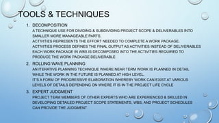 PMBOK 5th Edition - Chapter 6 PROJECT TIME MANAGEMENT Summary | PPTX