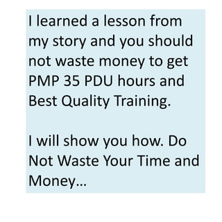 Pmp ppt slideshare | PPTX