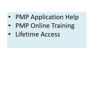 Pmp ppt slideshare | PPTX