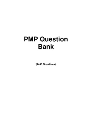 Pmp question bank