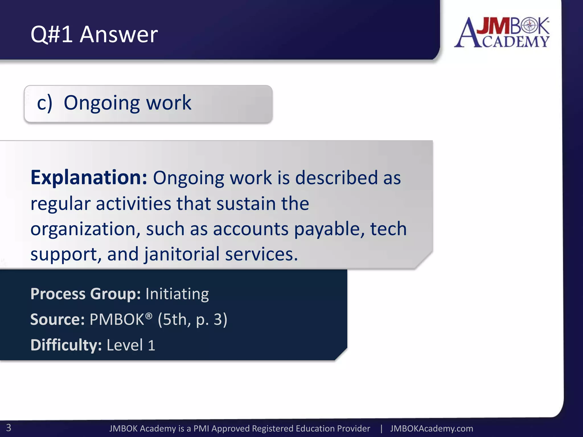 Project Management: Initiating Process Group - Lesson 1 | PPT