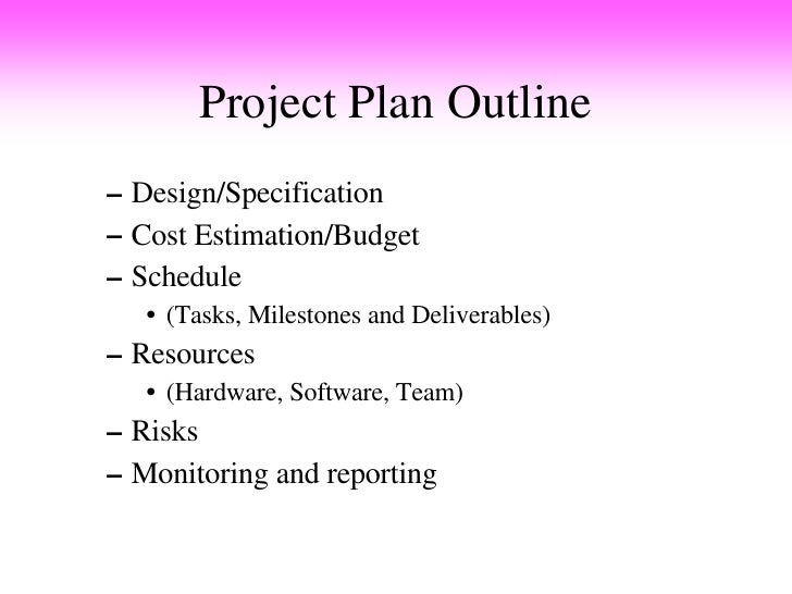 pm project planning project planning outline