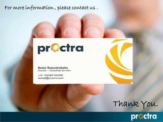 For more information , please contact us .




                                             Thank You.
 