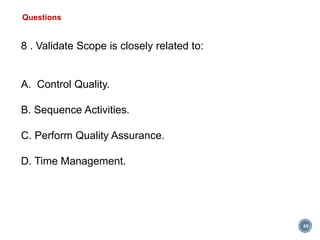 Pmp scope chapter 5 | PDF