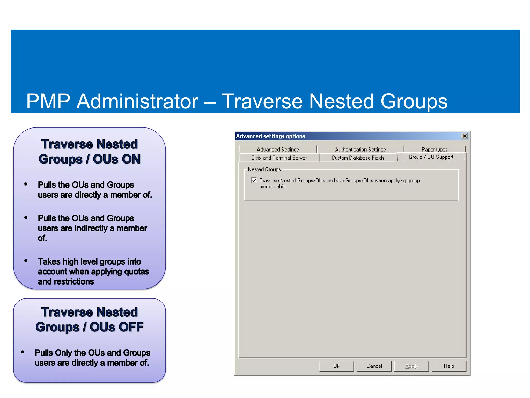 PMP Administrator – Traverse Nested Groups
 