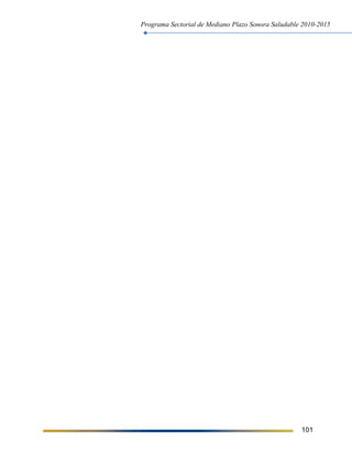 Programa Sectorial de Mediano Plazo Sonora Saludable 2010-2015
101
 