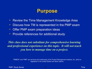 Pmp study: time | PPT