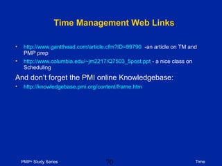 Pmp study: time | PPT