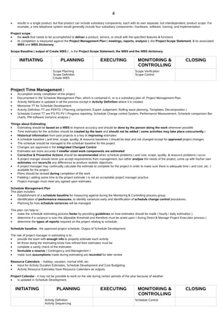 Free PMP notes,Free PMP Study Material,Free PMP Chapter wise notes,PMP Exam  Notes, Free
