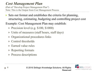 PMP Training Project Cost Management Part 1