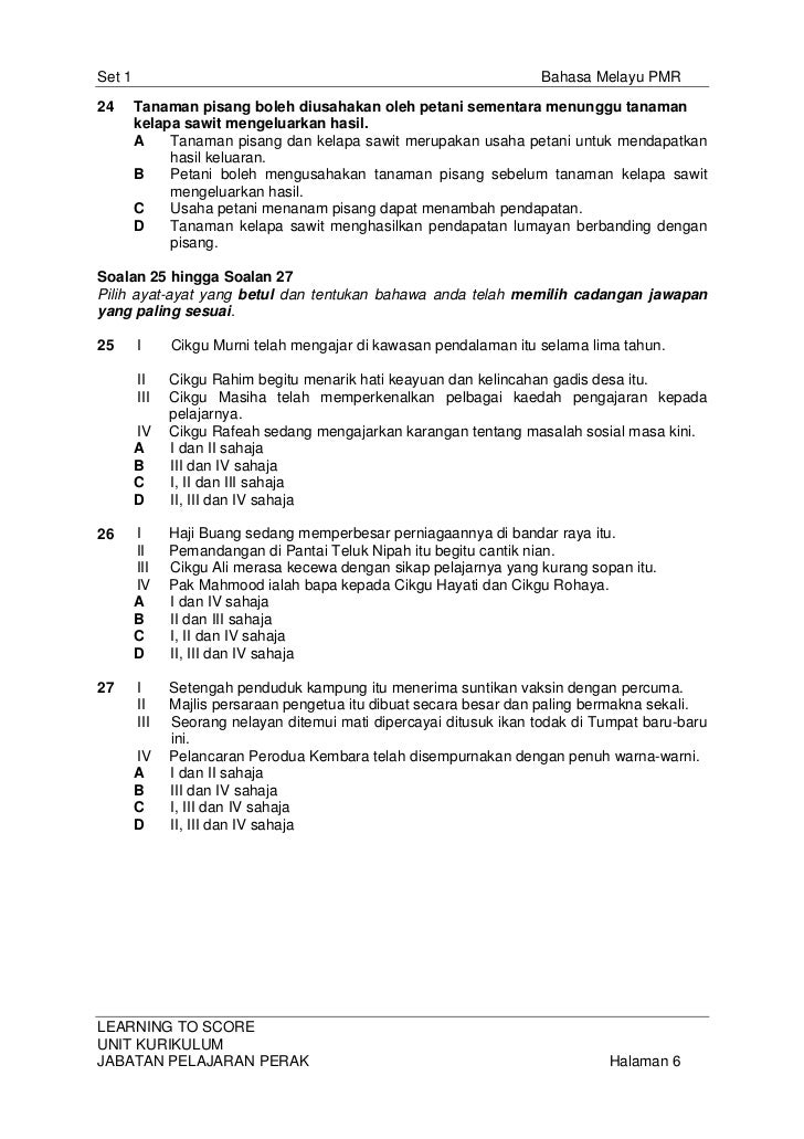 Contoh Soalan Cerpen Munsyi - Terbaru 10