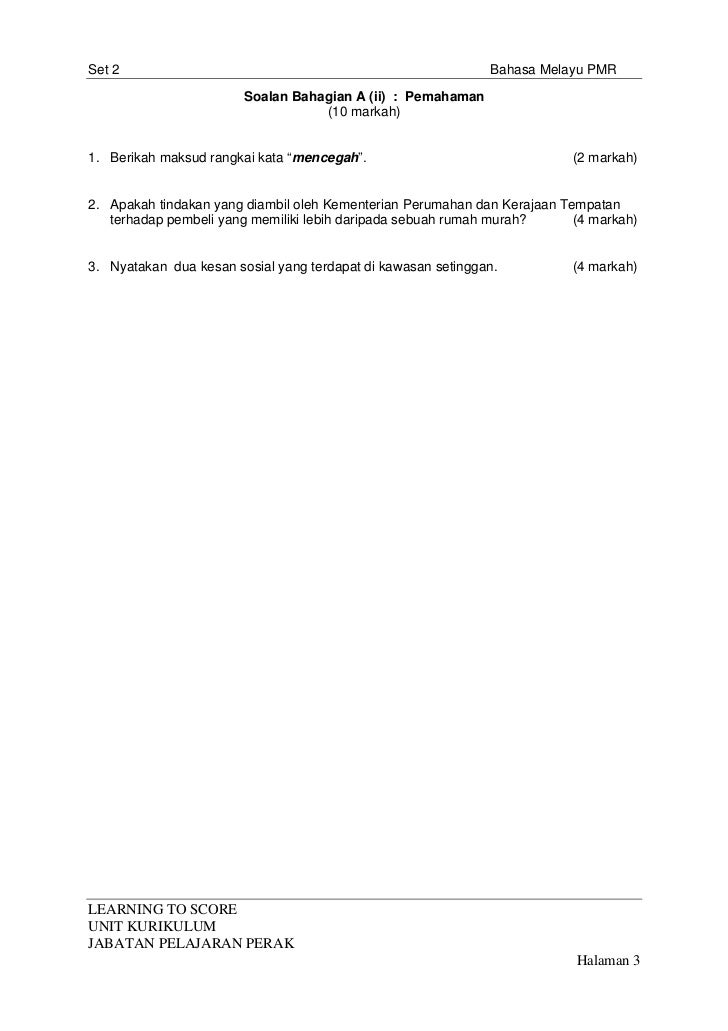 Pmr Bm Kertas 2 Set 2