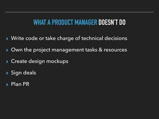 The Role Of A Product Manager