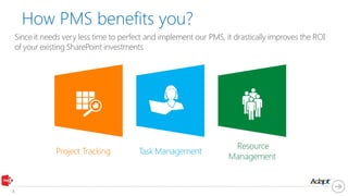 How PMS benefits you?
 