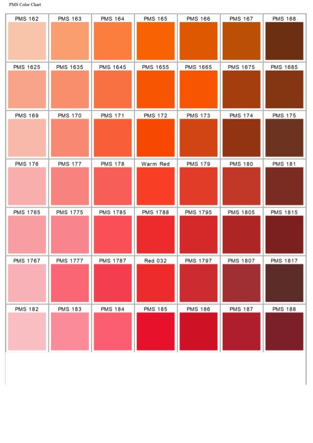 Pms Color Chart