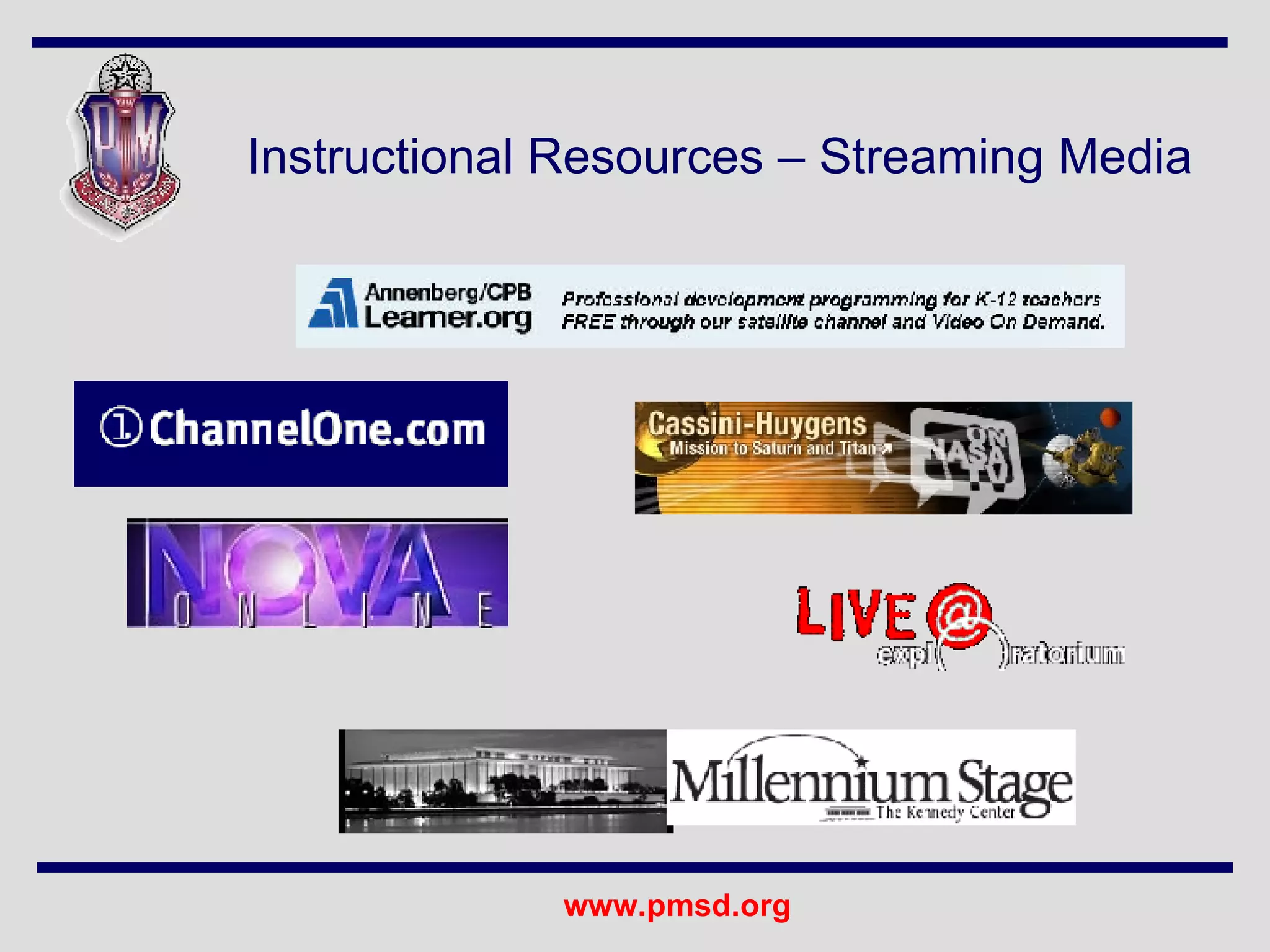 Instructional Resources – Streaming Media 