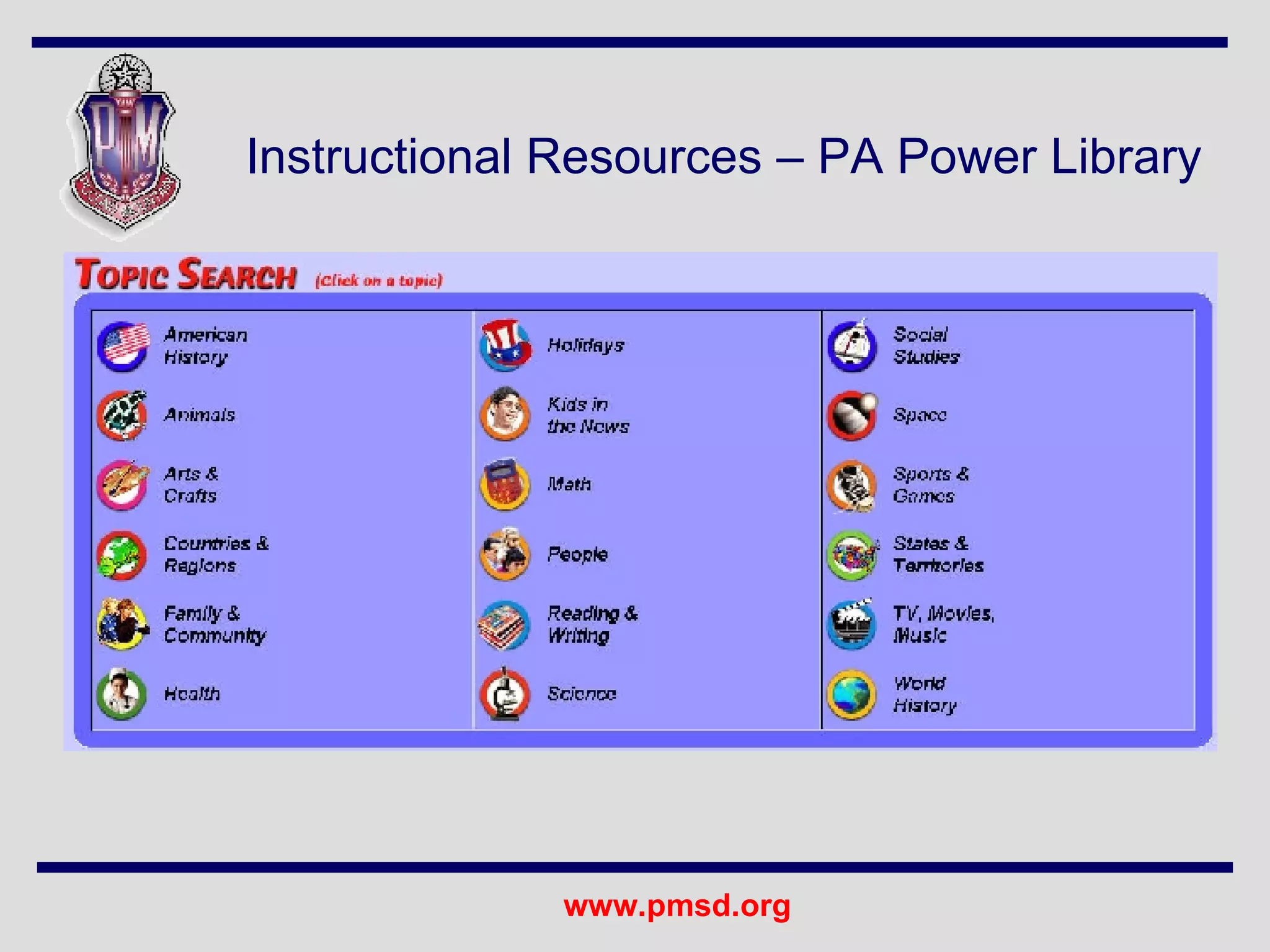 Instructional Resources – PA Power Library 