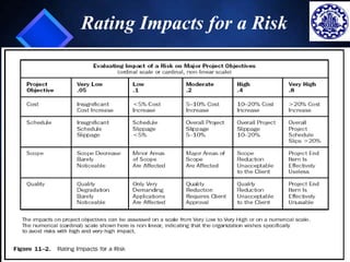 7 
Rating Impacts for a Risk 
 