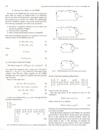 Pmsm Motor Mathamatical Model Pmsm mathematical model | PDF