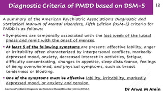 Premenstrual syndrome (PMS) and premenstrual dysphoric disorder (PMDD)