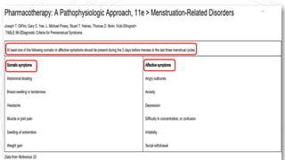 Premenstrual syndrome (PMS) and premenstrual dysphoric disorder (PMDD)
