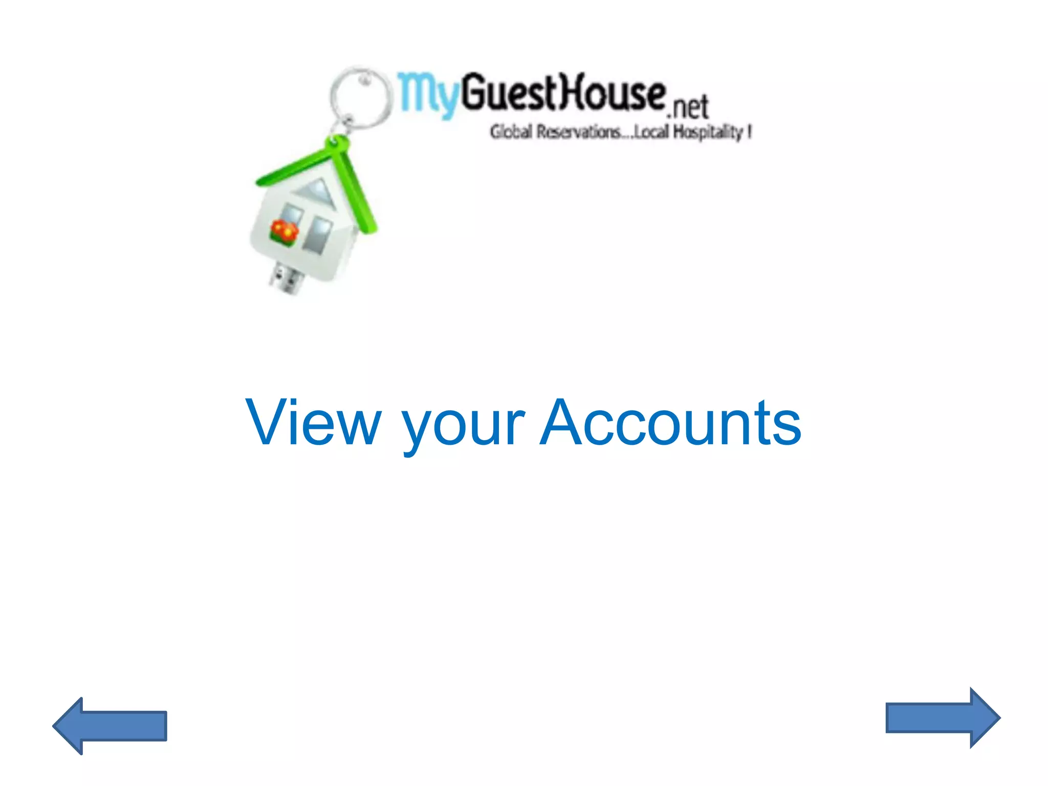 View your Accounts
 