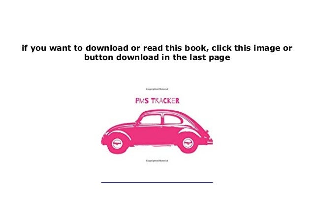[EBOOK DOWNLOAD] PMS Tracker Monthly Period Menstrual