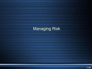 Managing Risk 