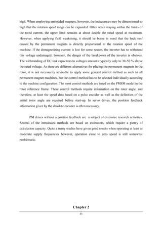 Permanent magnet Synchronous machines | PDF