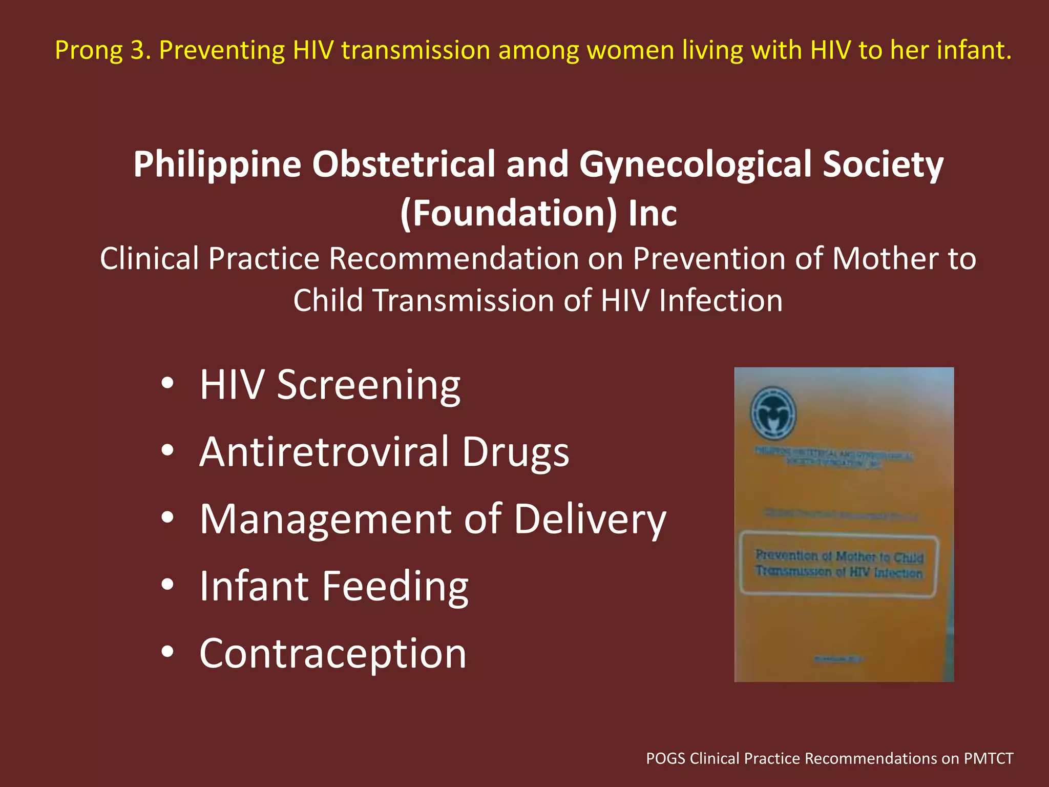 Prevention of Mother to Child Transmission of HIV 2018 | PPTX