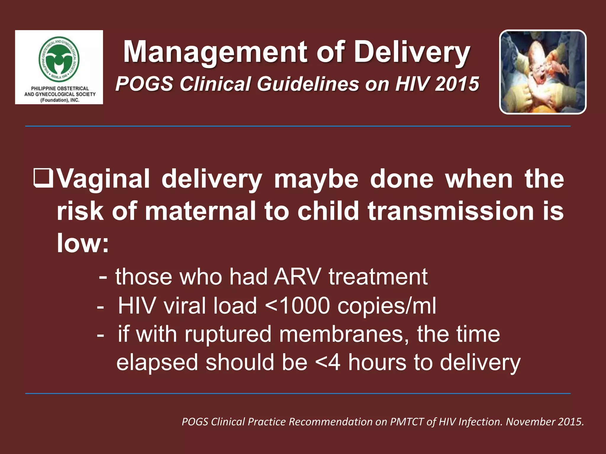 Prevention of Mother to Child Transmission of HIV 2018 | PPTX