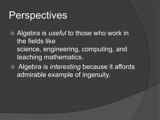 teaching algebra revised | PPTX