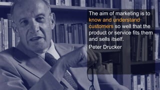 © 2012-2018 Under10 Consulting
The aim of marketing is to
know and understand
customers so well that the
product or service fits them
and sells itself.
Peter Drucker
 