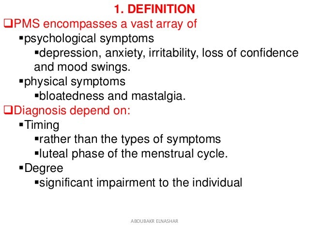a description of pms premenstrual syndrome Learn the best remedies for pms—which refers to a variety of physical and psychological symptoms that often appear one to two weeks before. a description of pms premenstrual syndrome Learn the best remedies for pms—which refers to a variety of physical and psychological symptoms that often appear one to two weeks before.