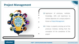 Project Management Tutorial | PMP Certification | Edureka | PDF