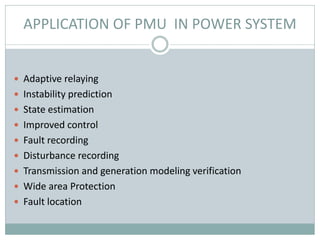 A overview on WAMS/PMU.
