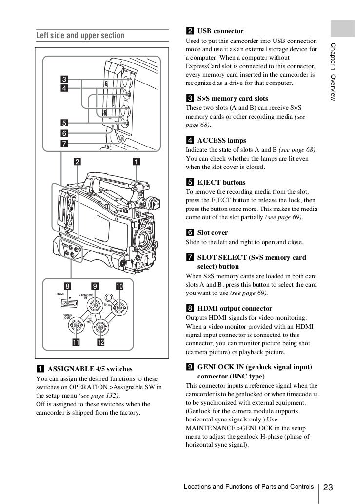 Sony PMW-350K Operation Manual