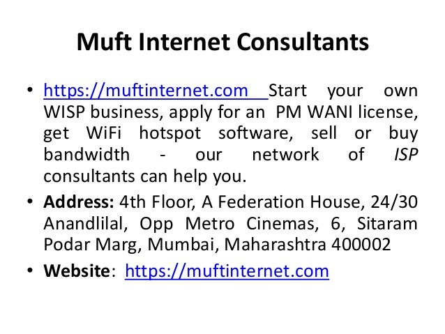 PM WANI Consultants India | PPSX
