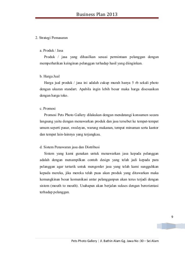 Contoh business plan: Kripik Singkong