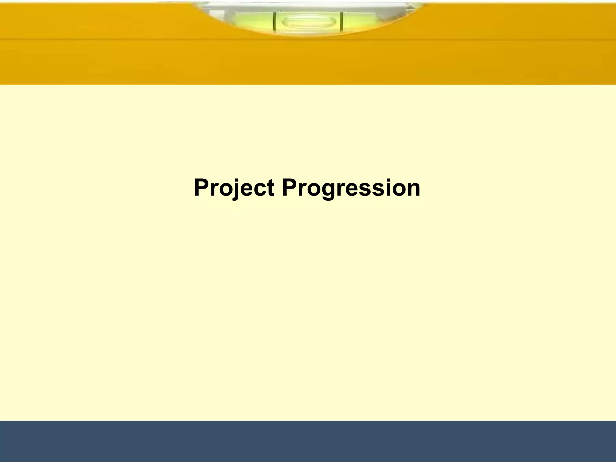 Project Progression  